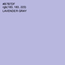 #B7B7DF - Lavender Gray Color Image